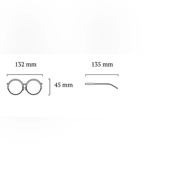 Lindberg Titanium Purple Round Cateye Glasses